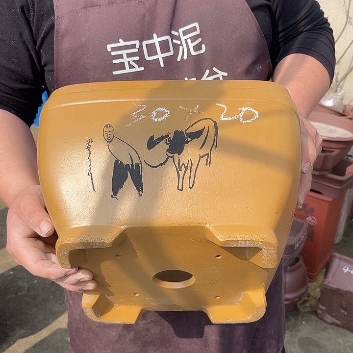 紫砂花盆紫砂等传统