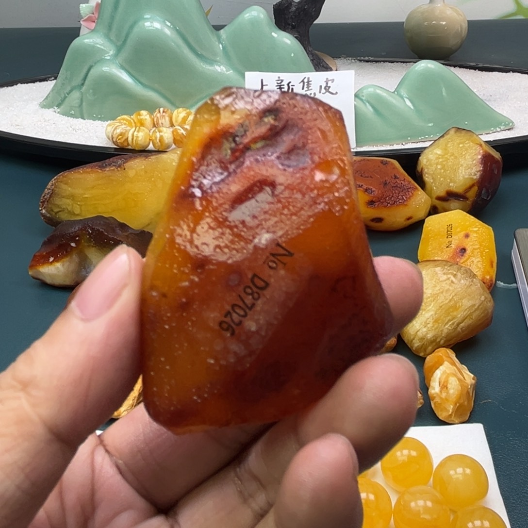 定制琥珀未镶嵌蜜蜡原石不退不换