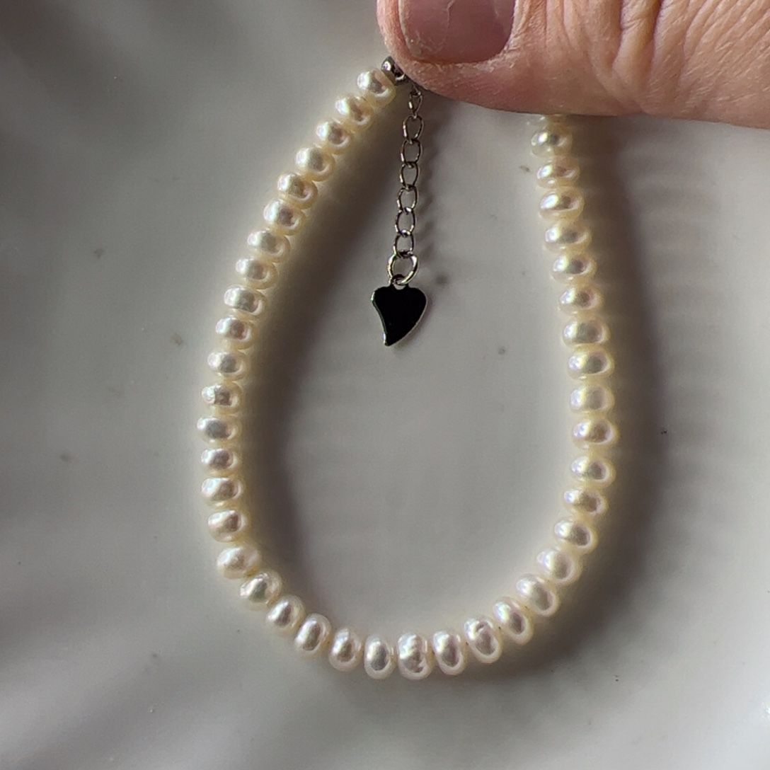 合金淡水珍珠手链464