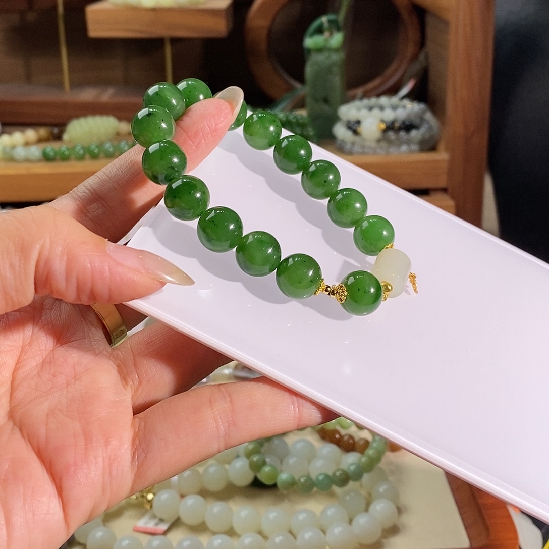 和田玉未镶嵌手链