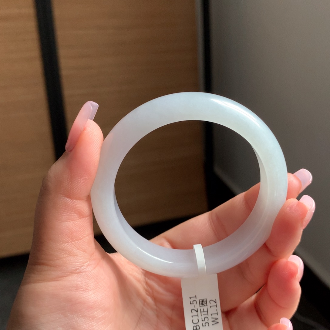 翡翠手镯未镶嵌11 56荔枝冻正圈