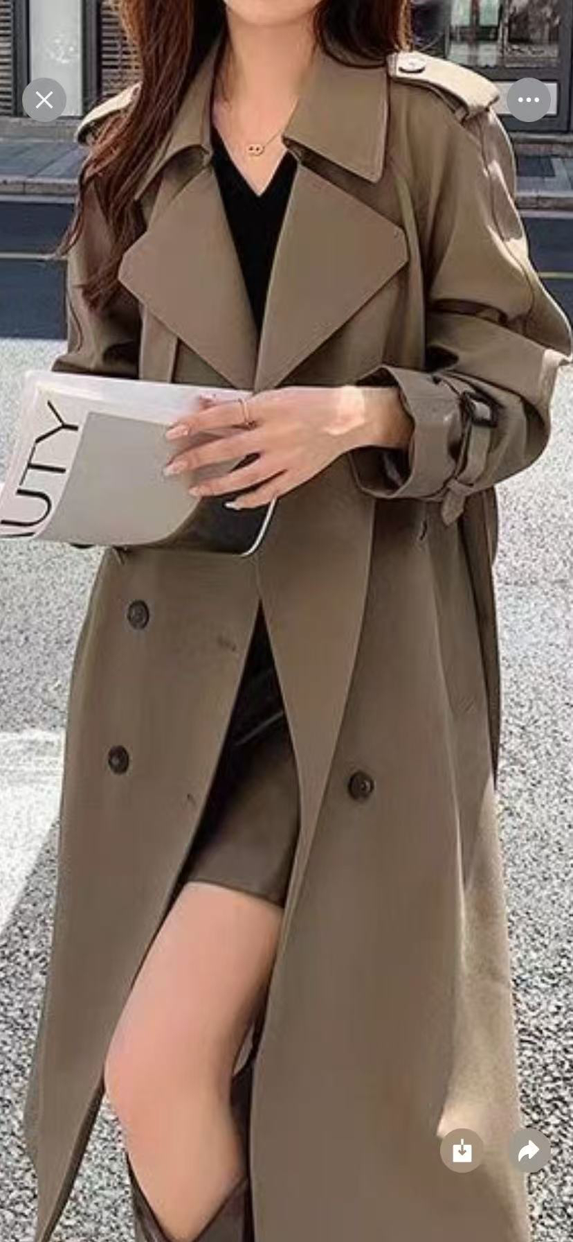 04款韩版休闲风衣（直播看款）