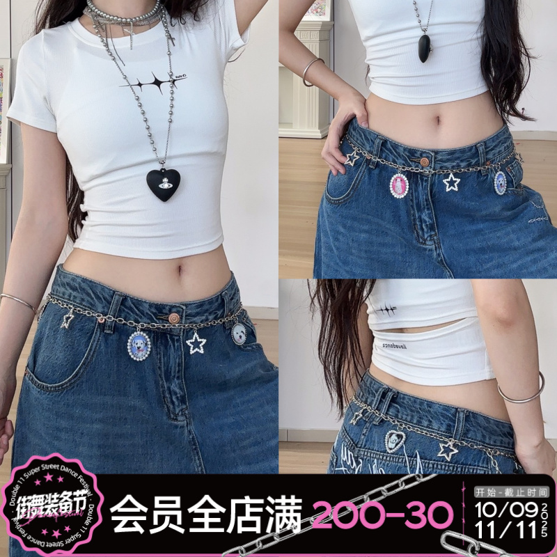 复古设计感可爱猫咪小狗腰链配饰百搭叠戴配饰