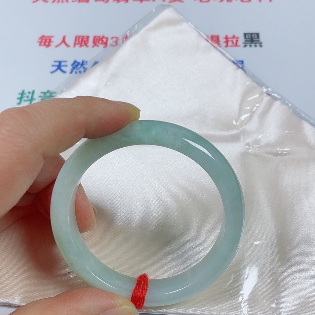 翡翠未镶嵌手镯天然翡翠手镯54.2