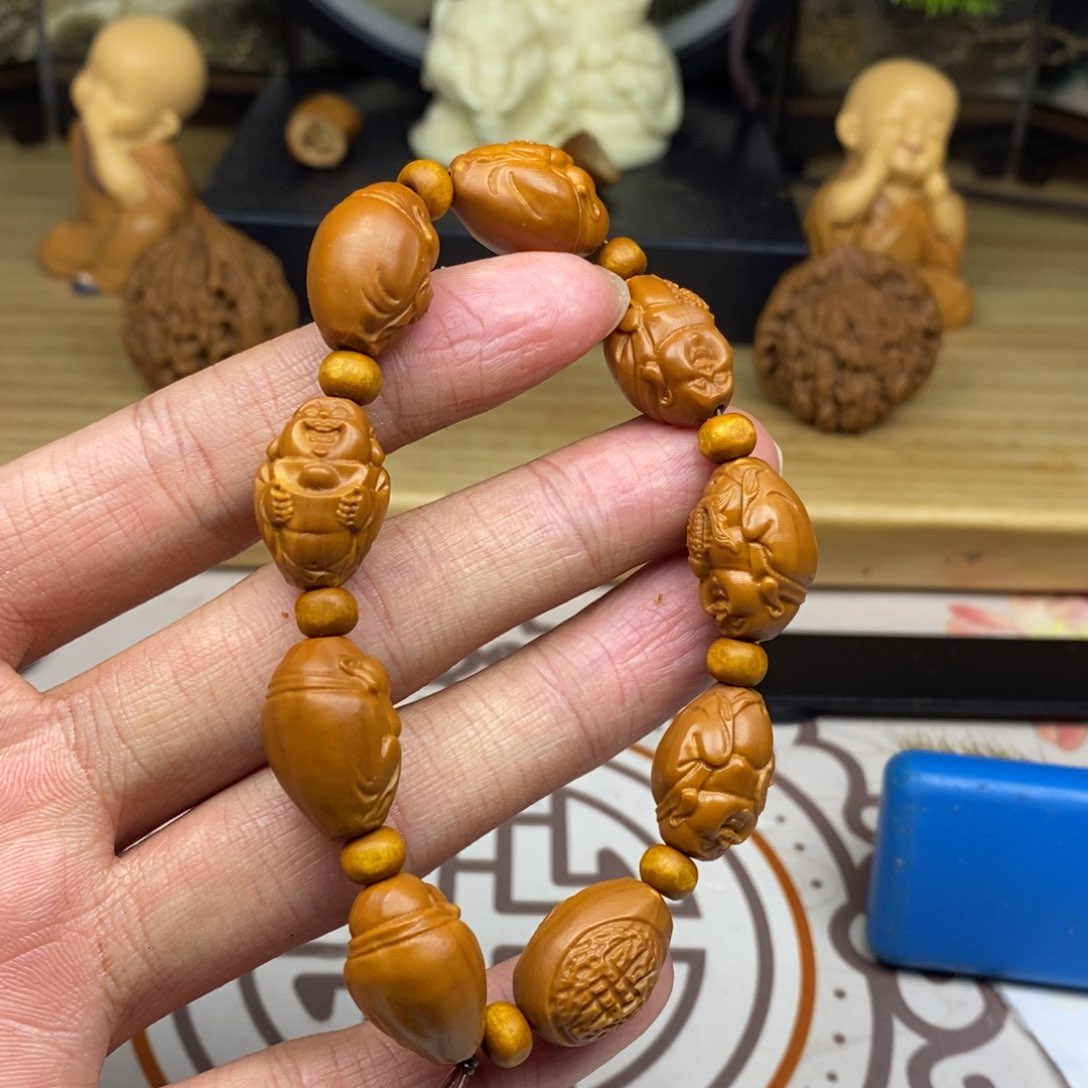 橄榄核手串/手链橄榄核雕工艺手串