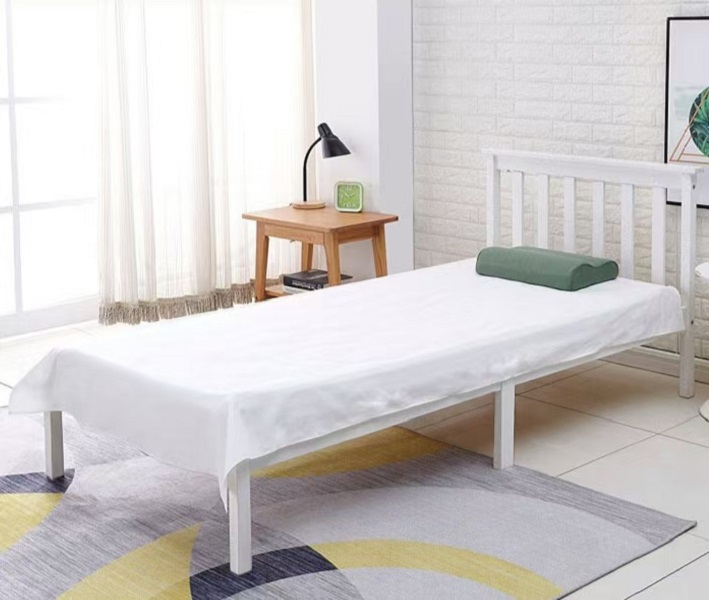 纯配 单人褥单 宾馆学生床单学院风加厚纯白