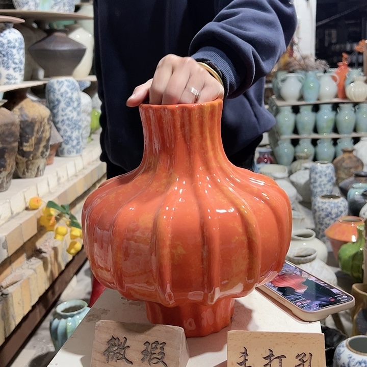 陶摆件景德镇陶瓷花瓶瑕疵专场