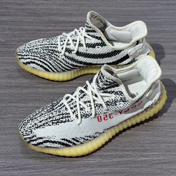 43码/Adidas/Yeezy350白斑马/休闲跑鞋/CP9654 店
