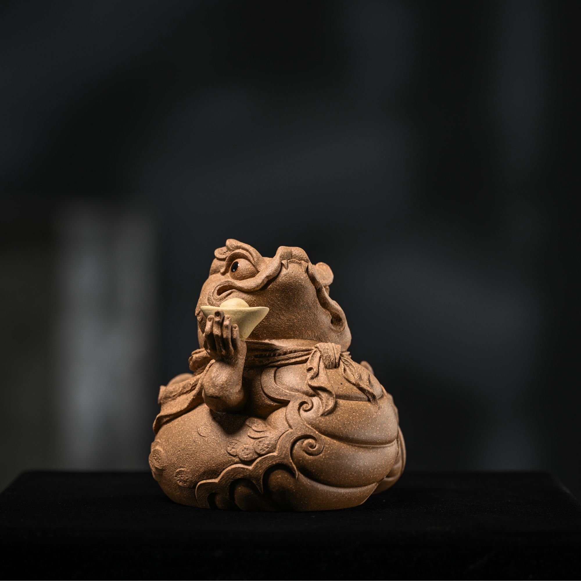 柏年溯艺【蛇我其谁】小月亮原创设计十二生肖蛇紫砂茶宠创意茶道