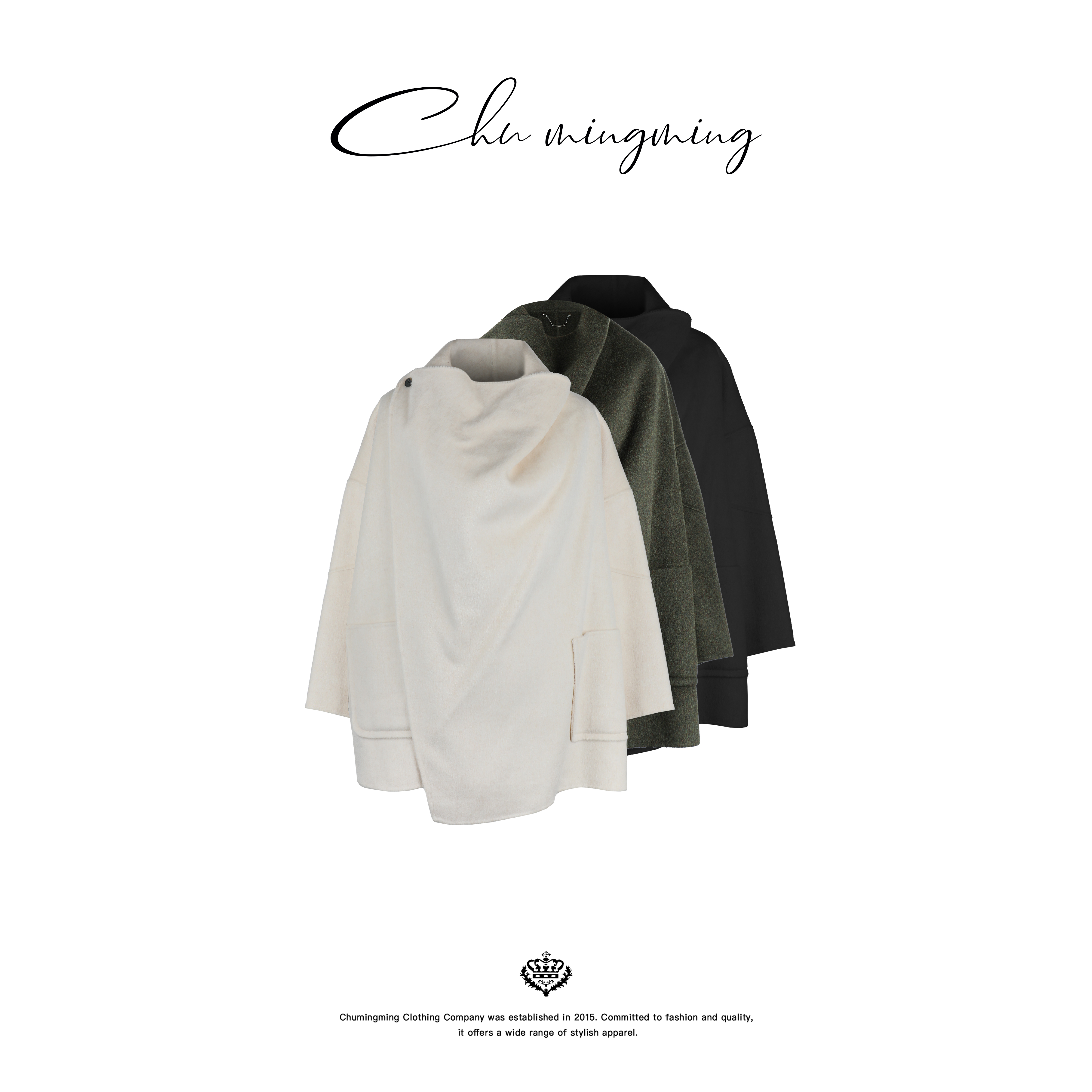 【CHU/2025SSNEW】《纯真》围巾羊毛短呢外套SFN2509