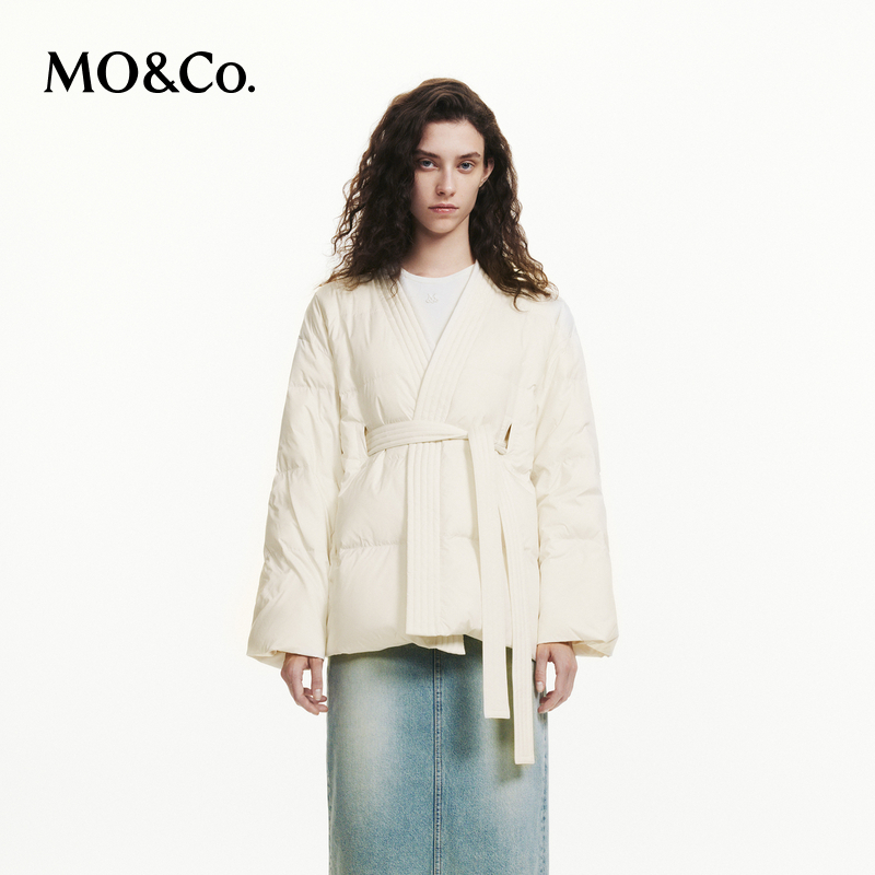 【赵老板专属】MOCO秋围裹和服式鸭绒羽绒服MBD3EINT15