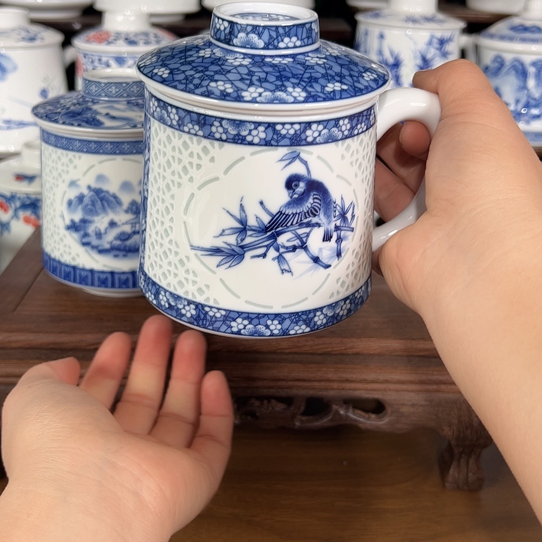 景德镇高温陶瓷办公杯