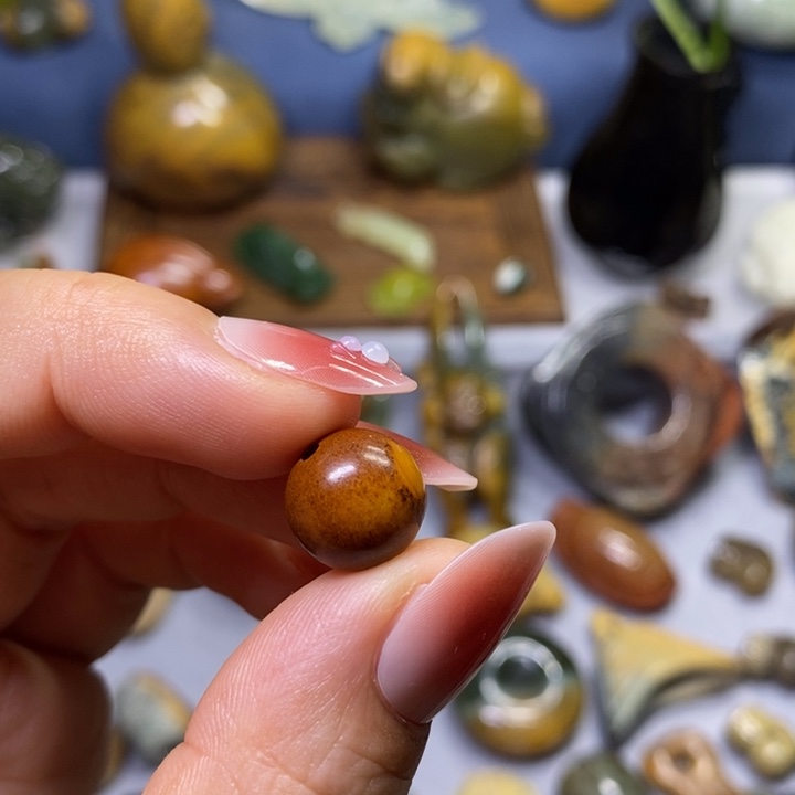 岫岩河磨玉（透闪石质玉）未镶嵌挂件1.14