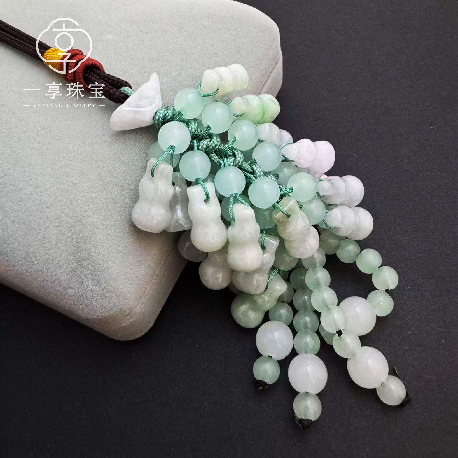 【2508305014】天然翡翠葫芦挂件车挂门挂多样发一