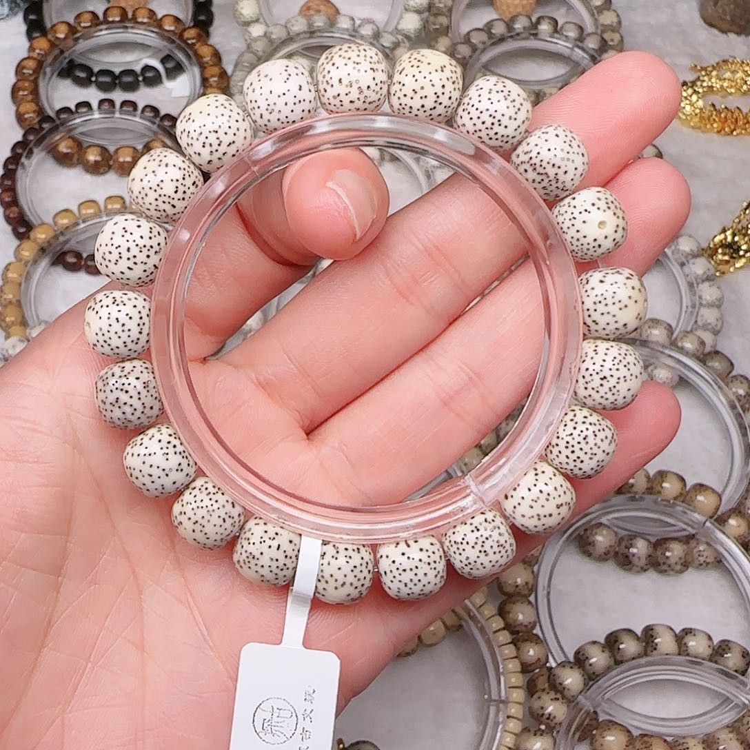 星月菩提手串星月菩提原白侧留白