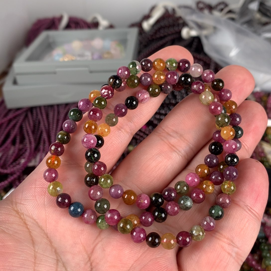 碧玺手链未镶嵌多圈150