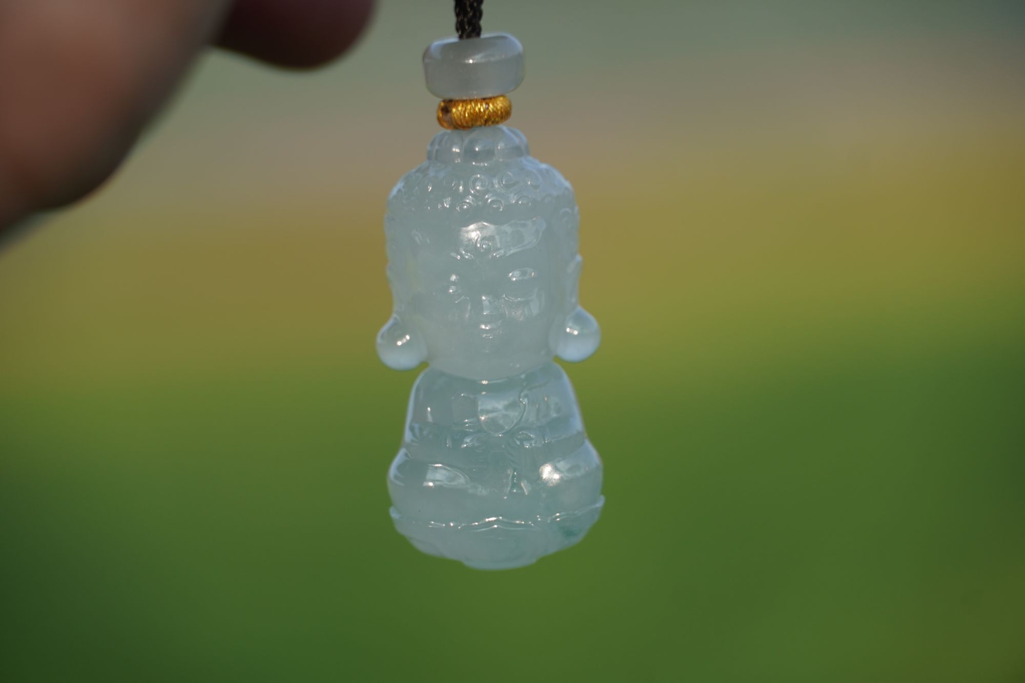 不动宝宝佛冰种翡翠挂件吊坠萌版生肖守护神