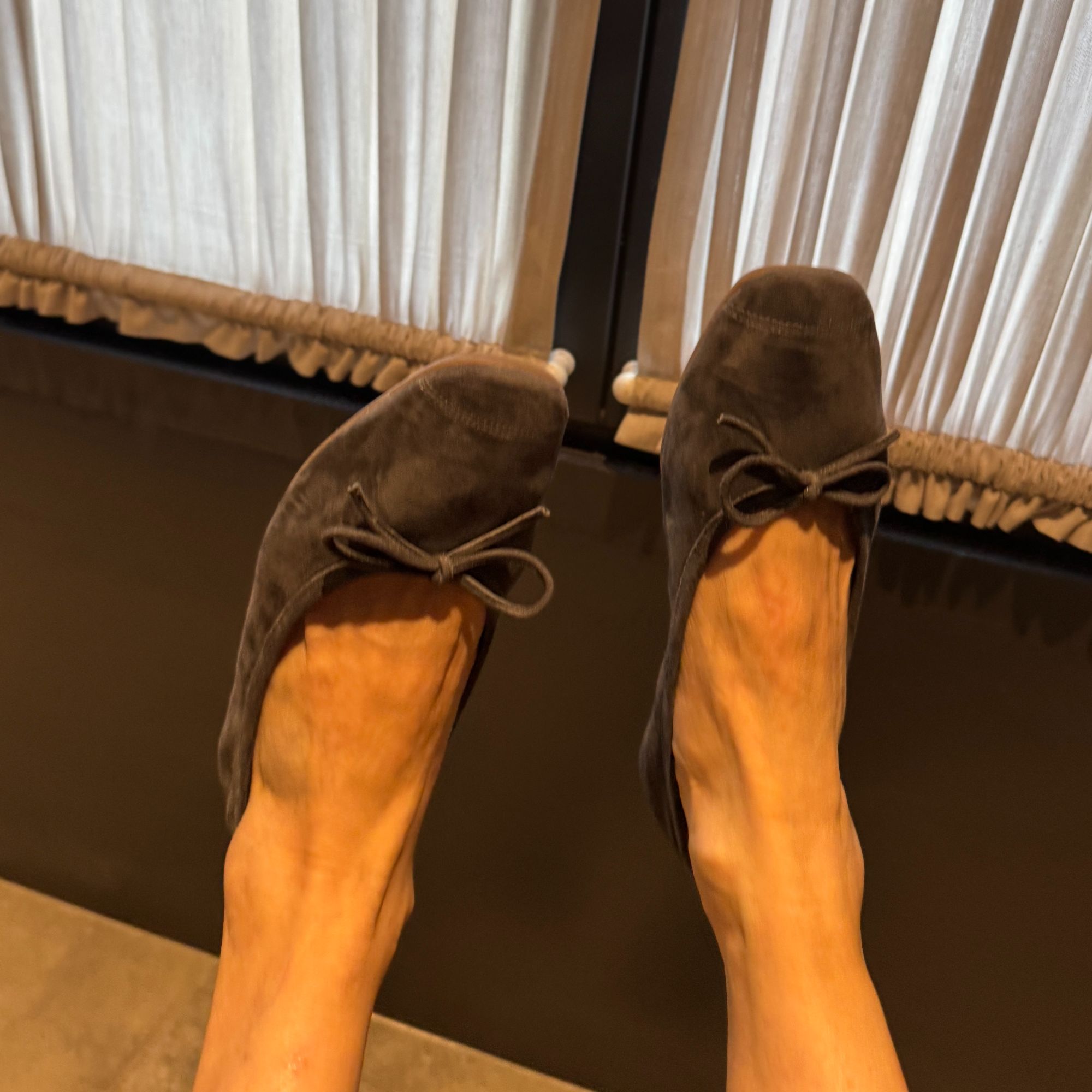 COCOLINDA| 方头复古蝴蝶结平底鞋X2706