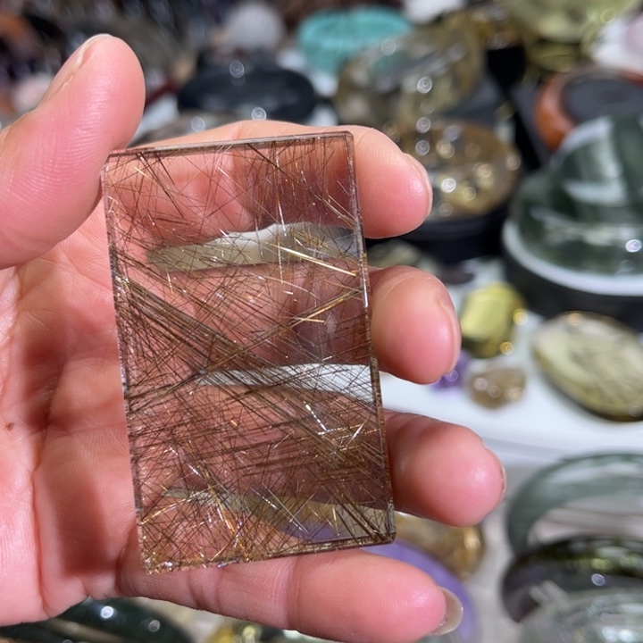 水晶平安无事牌未镶嵌亿****藏天然平安无事牌