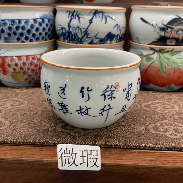 釉下老陶泥手工绘制