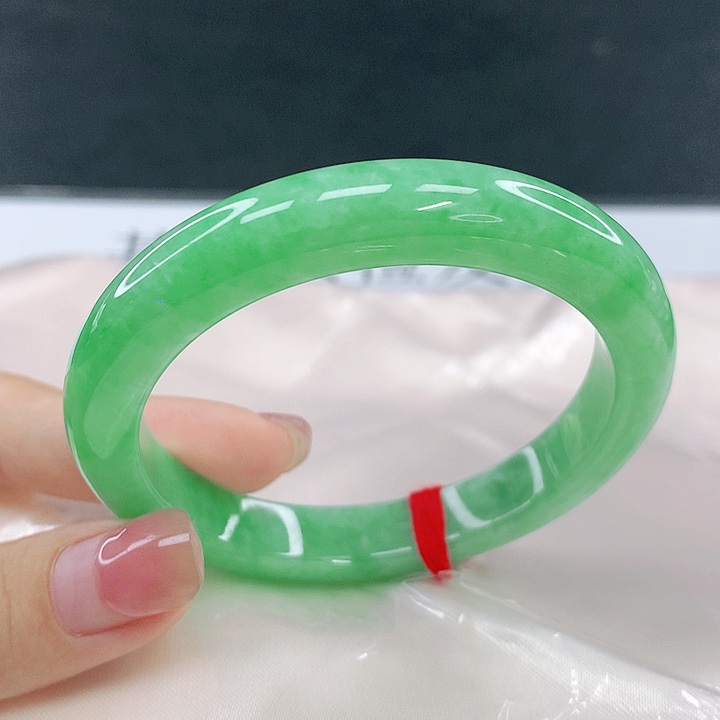 翡翠未镶嵌手镯圈53，14053