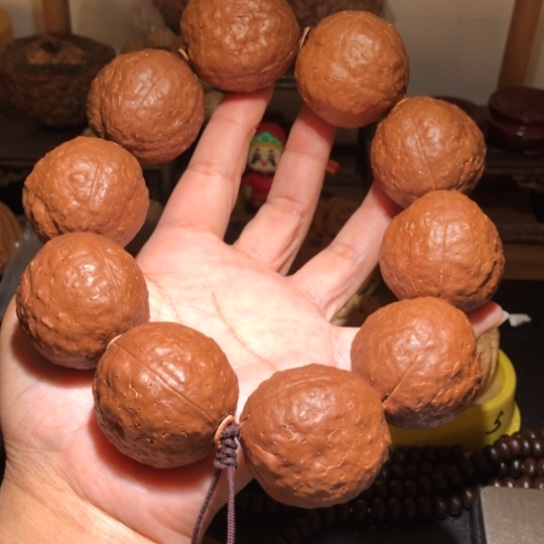 老***穆吊坠橄榄核三瓣金刚手持