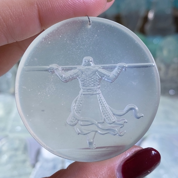 岫玉颈饰未镶嵌吊坠