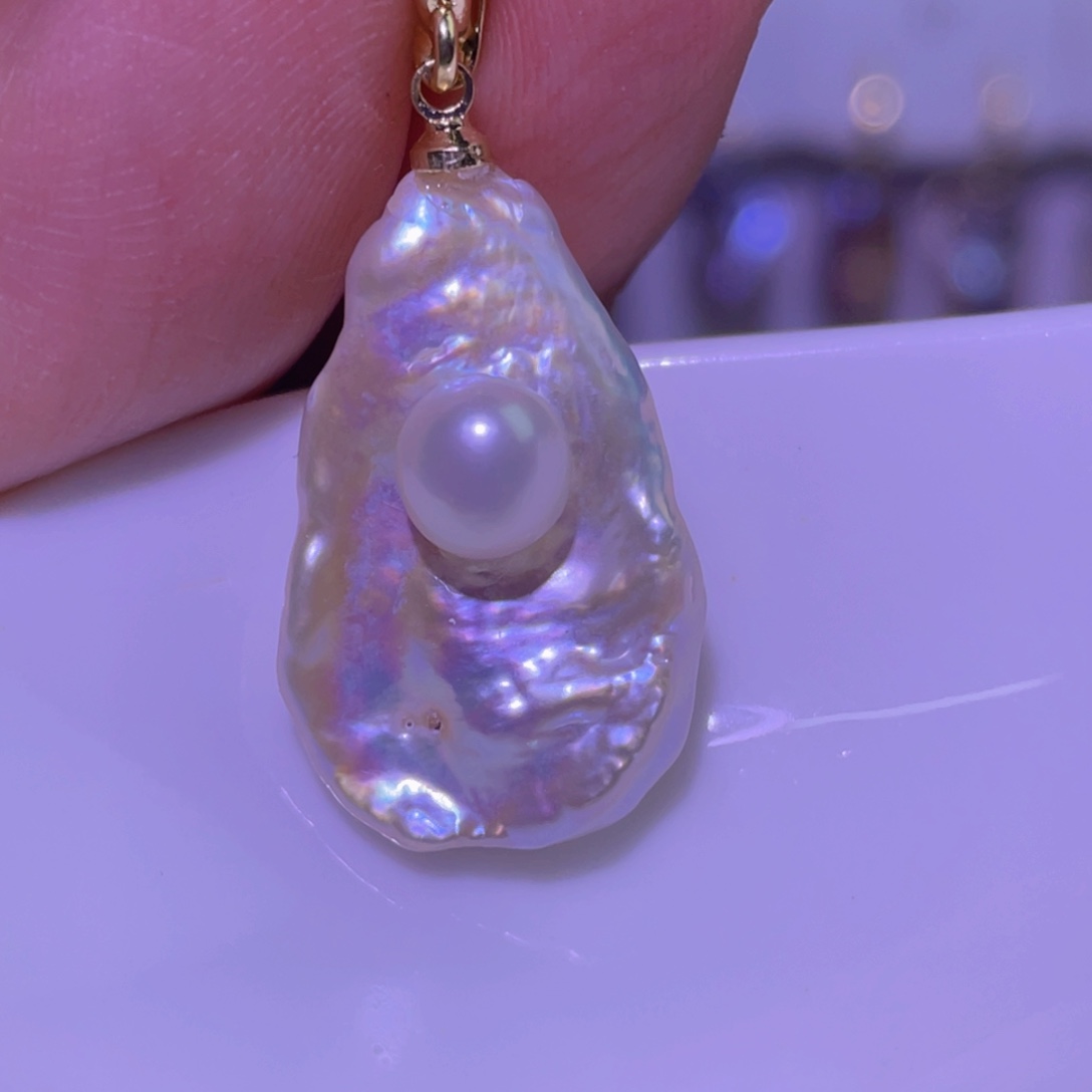 未镶嵌天然淡水珍珠吊坠淡水珍珠