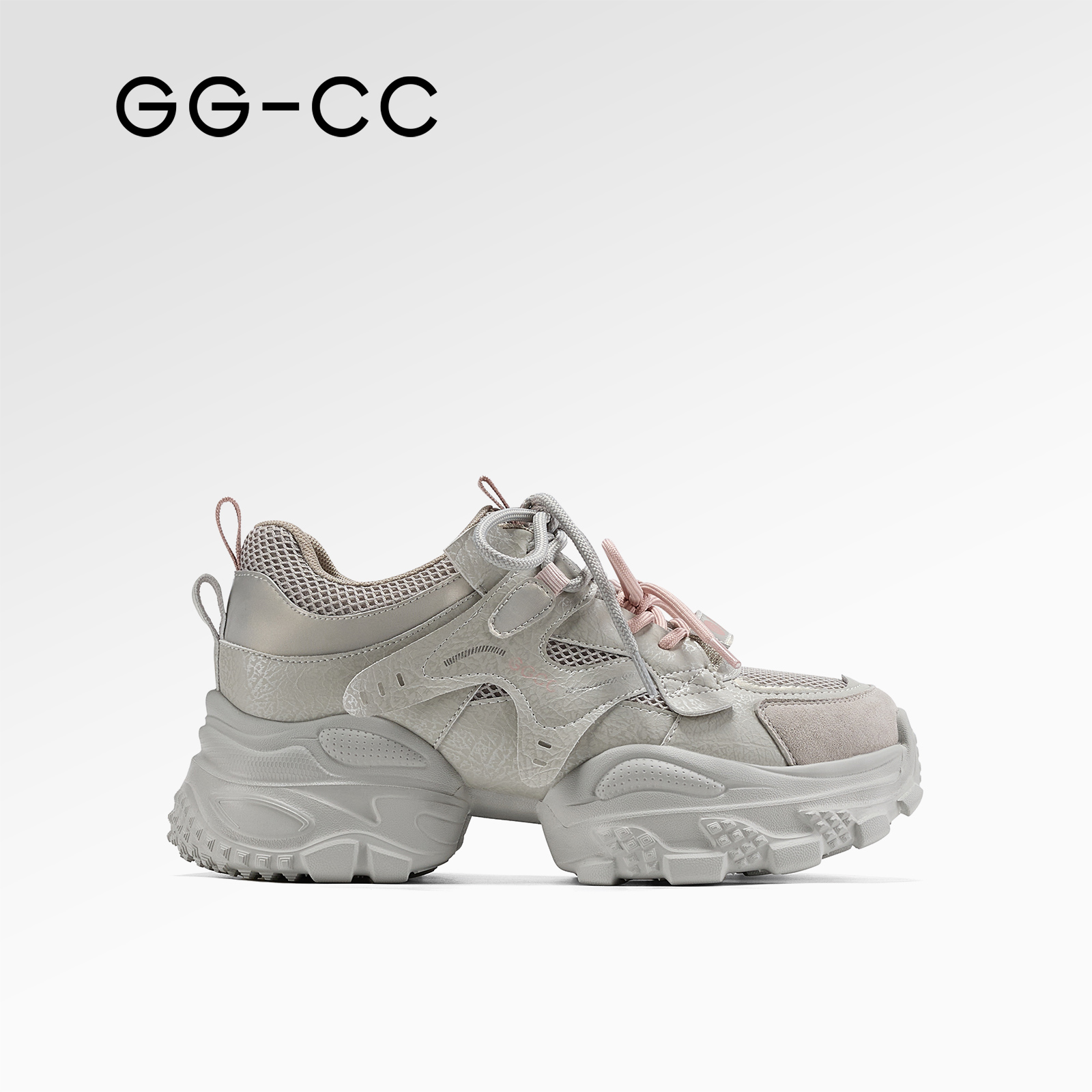 【甄选秋款】GG-CC星河物种2025秋季新款潮流复古厚底老爹鞋女8632