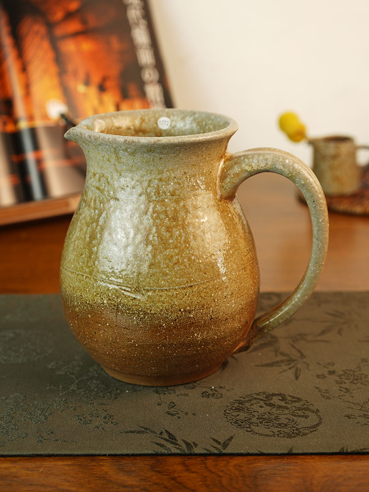 伊禾集物 日本备前烧匠人安田龙彦 1000ml 咖啡壶 分茶器1772#