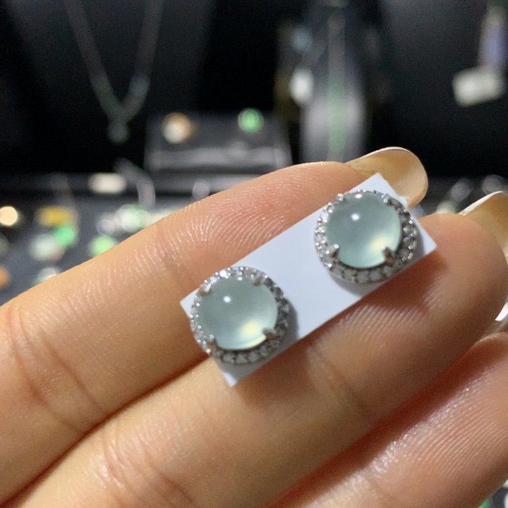 翡翠银S925镶嵌戒指