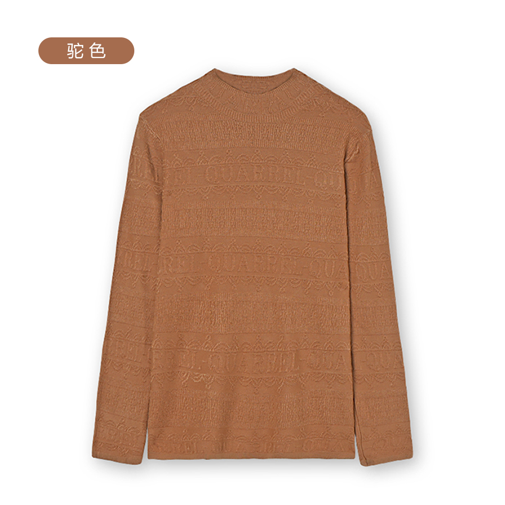 A-70010  ：秋季新款2025半高领百搭洋气长袖轻奢针织衫