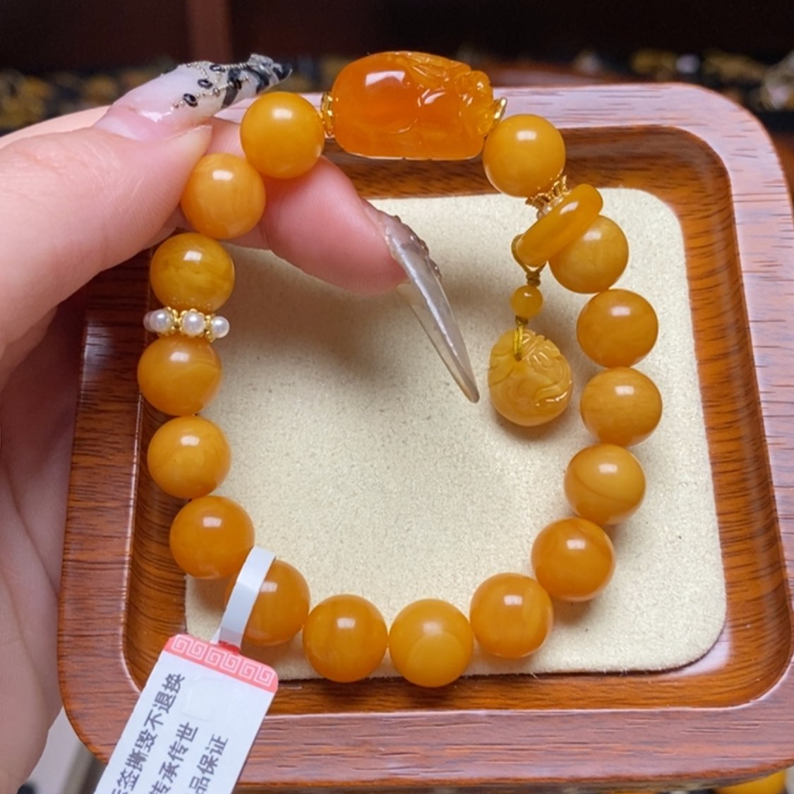 【闪购商品】蜜蜡手链未镶嵌手串