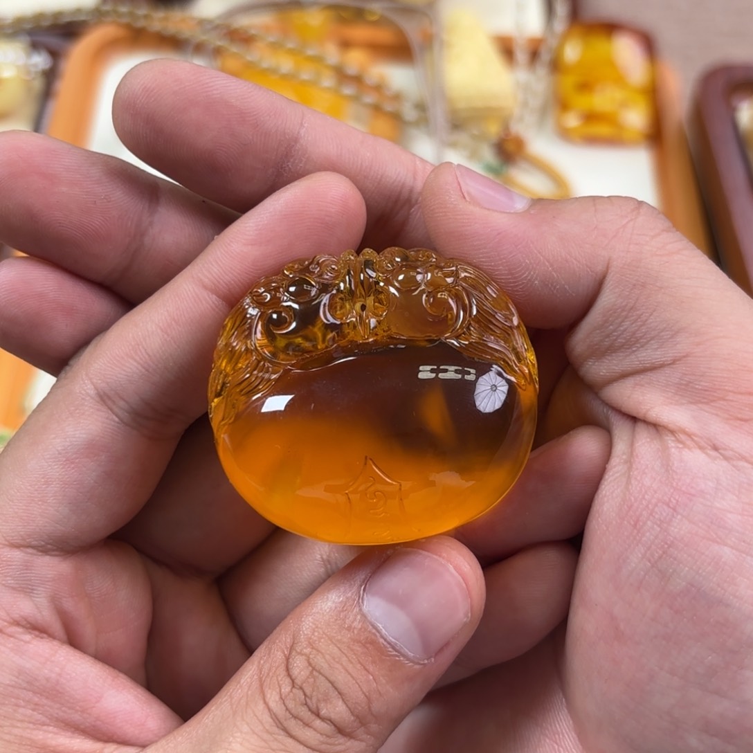 未镶嵌蜜蜡裸石格**祥如意锁