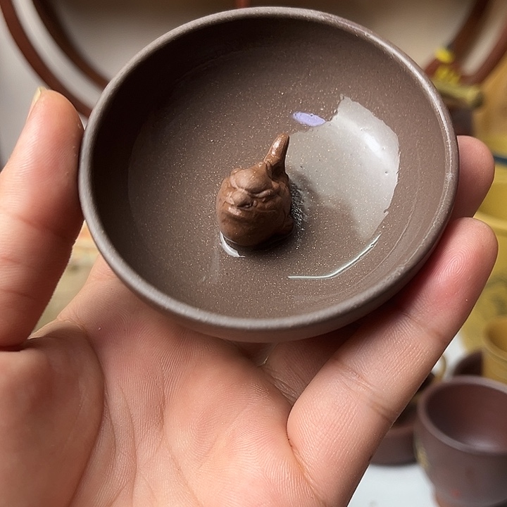 茶杯紫砂文淘紫砂主人杯高端茶器