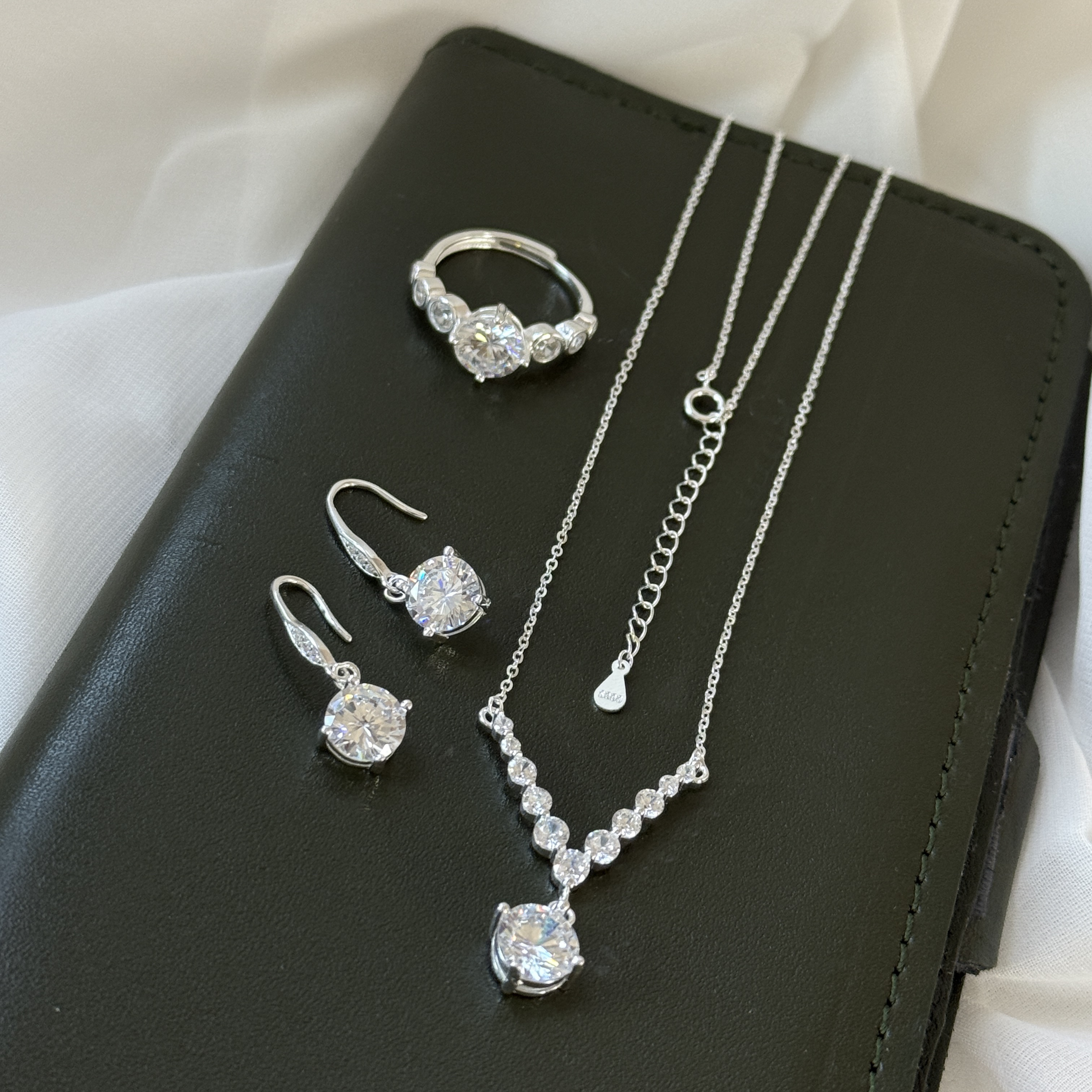 足银银制品 DanaKez三件套放大拍的细节图全天全长45㎝