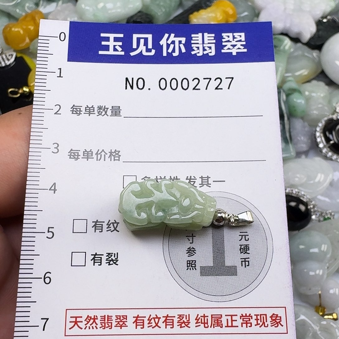 翡翠未镶嵌吊坠(不含链)
