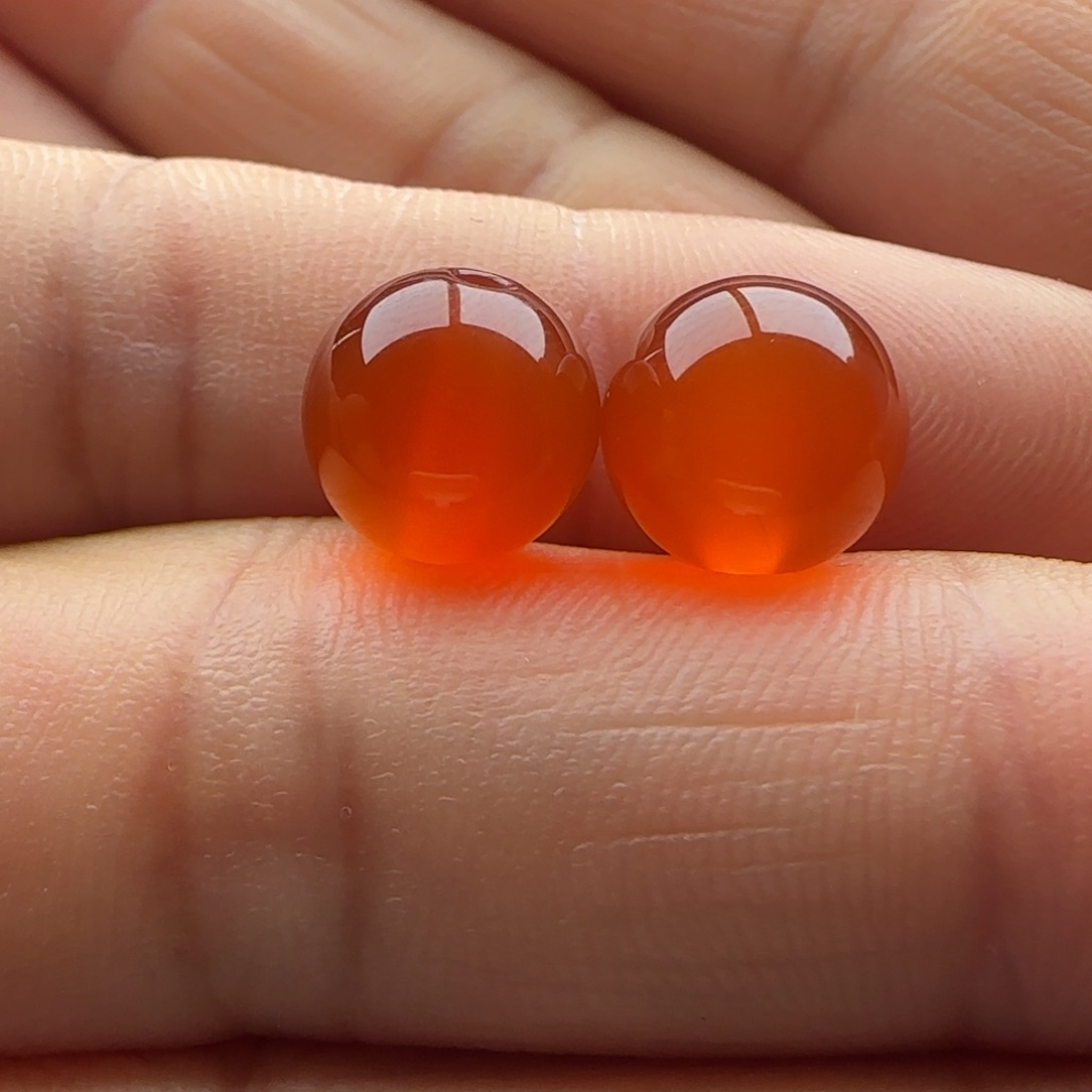 南红玛瑙未镶嵌圆珠9.8