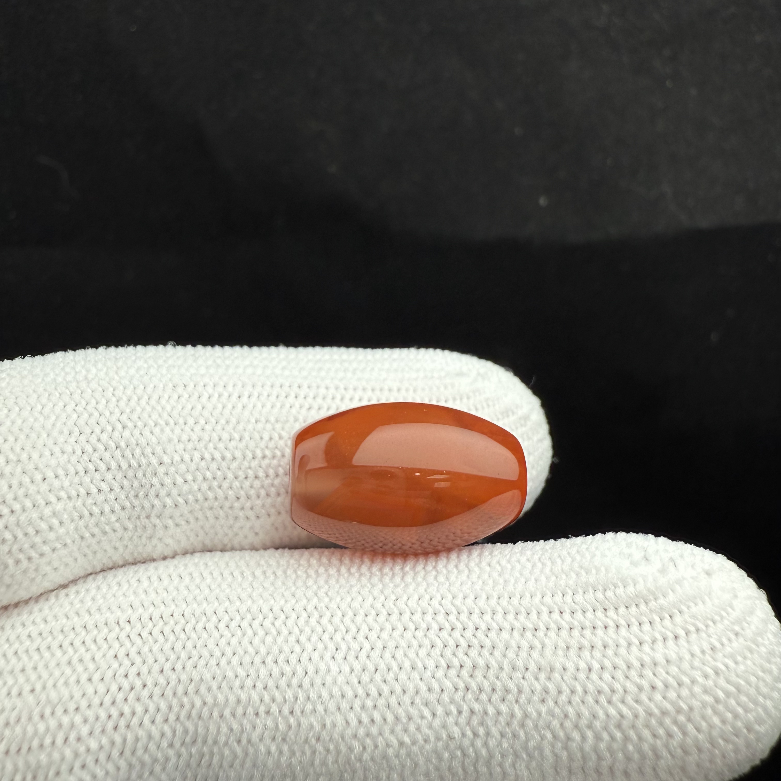 P1366天然南红 桶珠 11.2*17mm支持复检 假一罚十