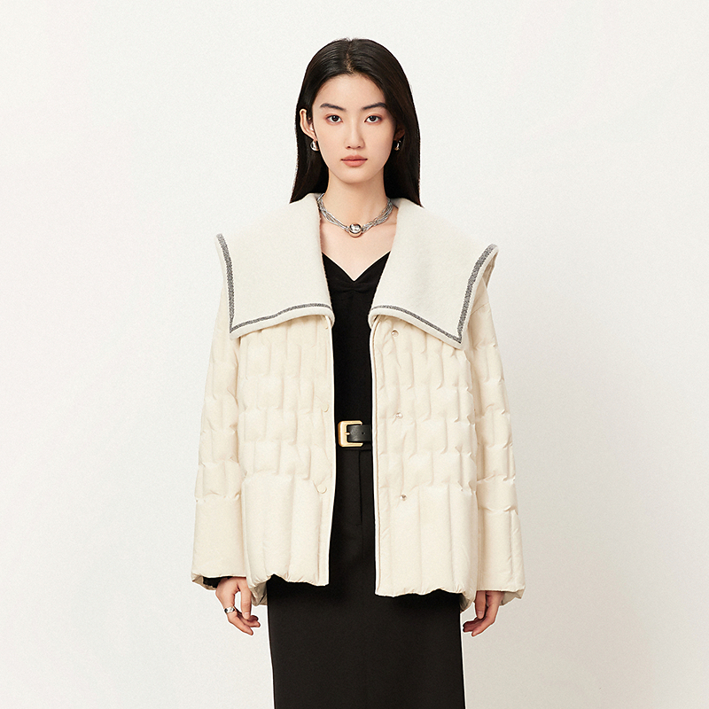 【商场同款】HPLY荷比俪冬季新款减龄绗缝羽绒服HYD41560351