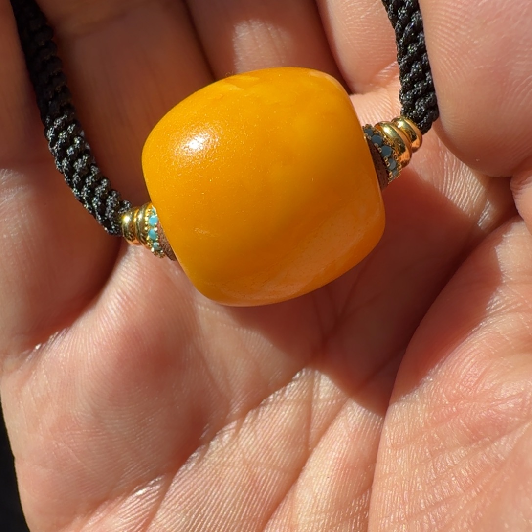 蜜蜡未镶嵌颈饰藏传精品蜜蜡吊坠项链