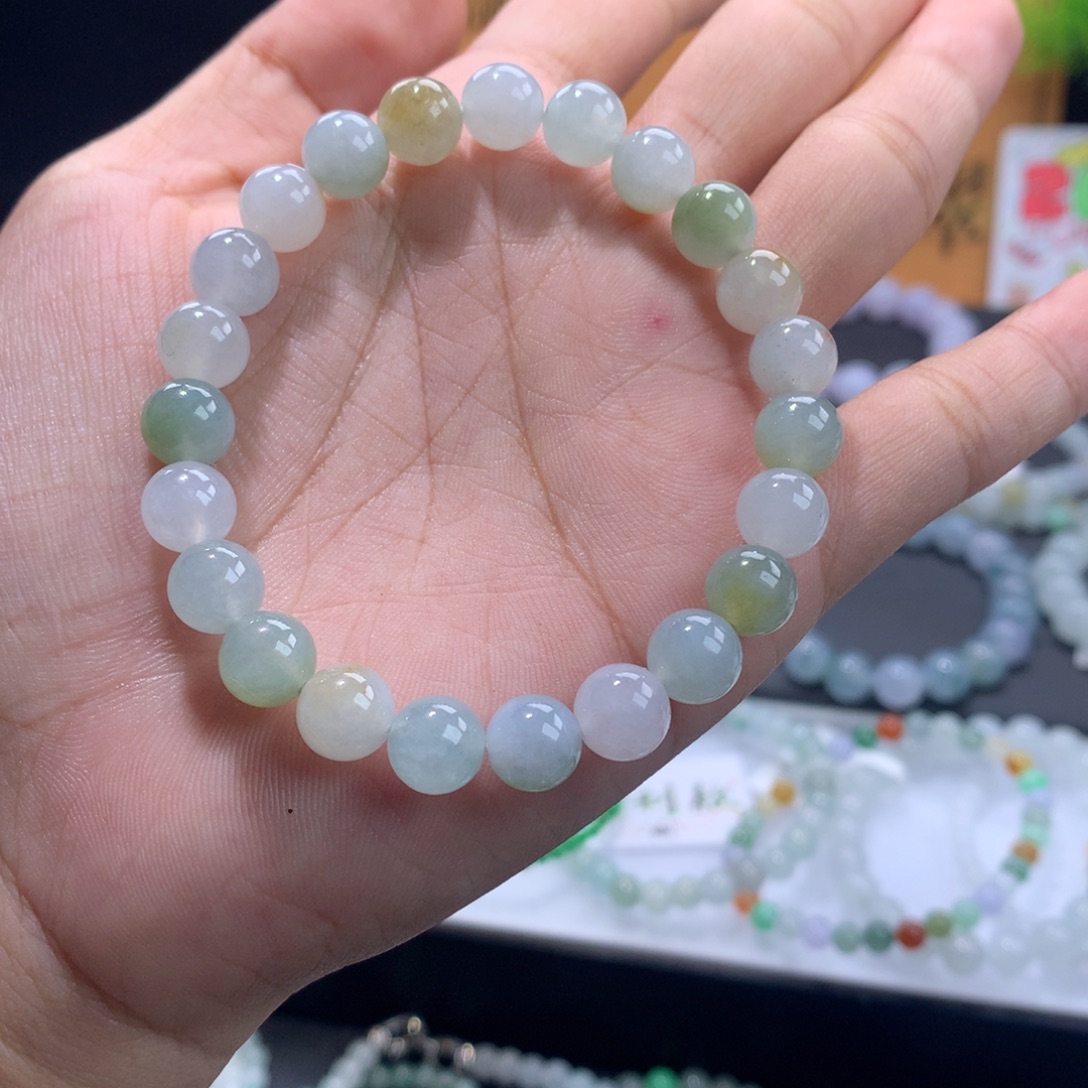 翡翠未镶嵌手链卡7
