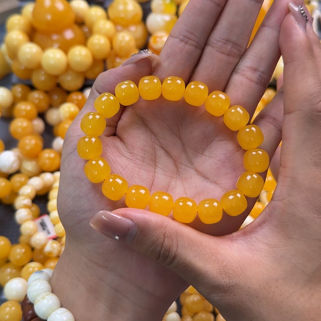 蜜蜡未镶嵌珠宝奇石同料12mm