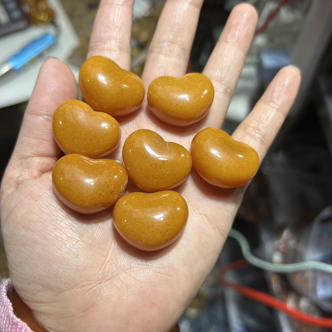 【九珑严选】鸡油黄爱心吊坠多样性发其一