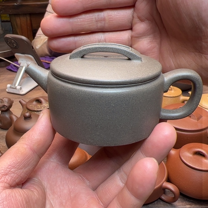 段泥茶壶清灰段泥半手精工制作汉瓦130c c
