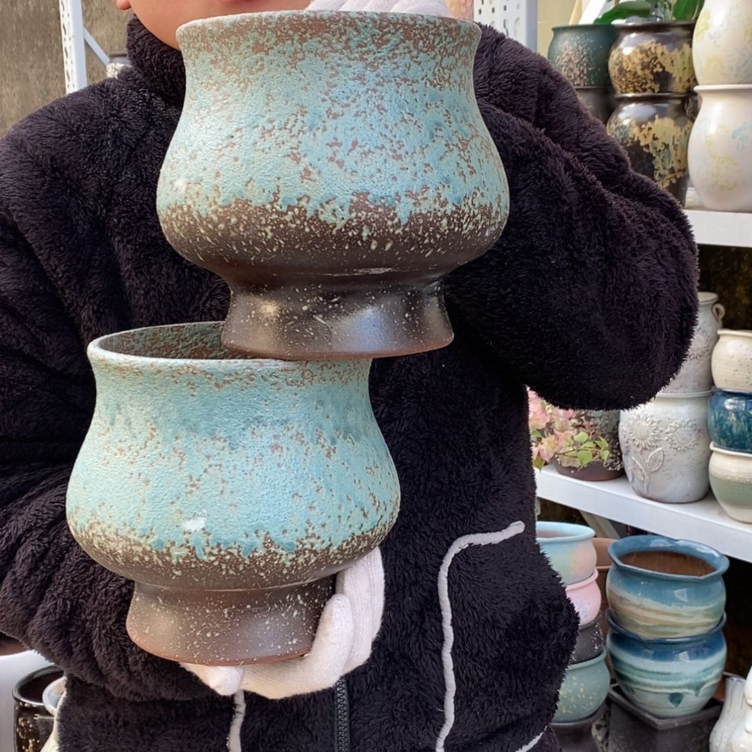 花盆紫砂口18高18福利俩个