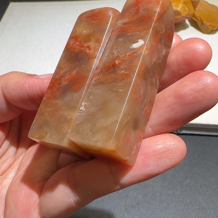 寿山石d**g福集福寿山石印章