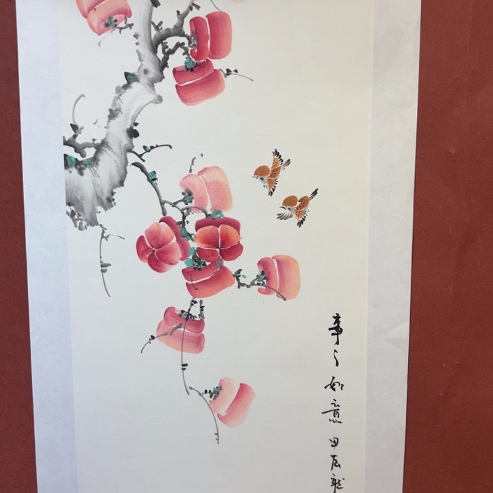 国画听兰老师花鸟