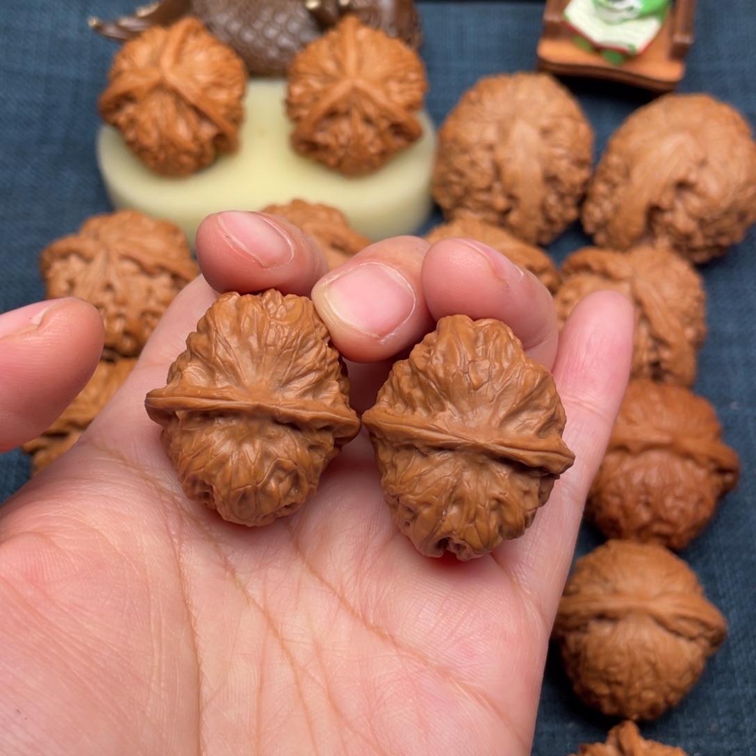 把件文玩核桃34肚精品门头沟元宝全品