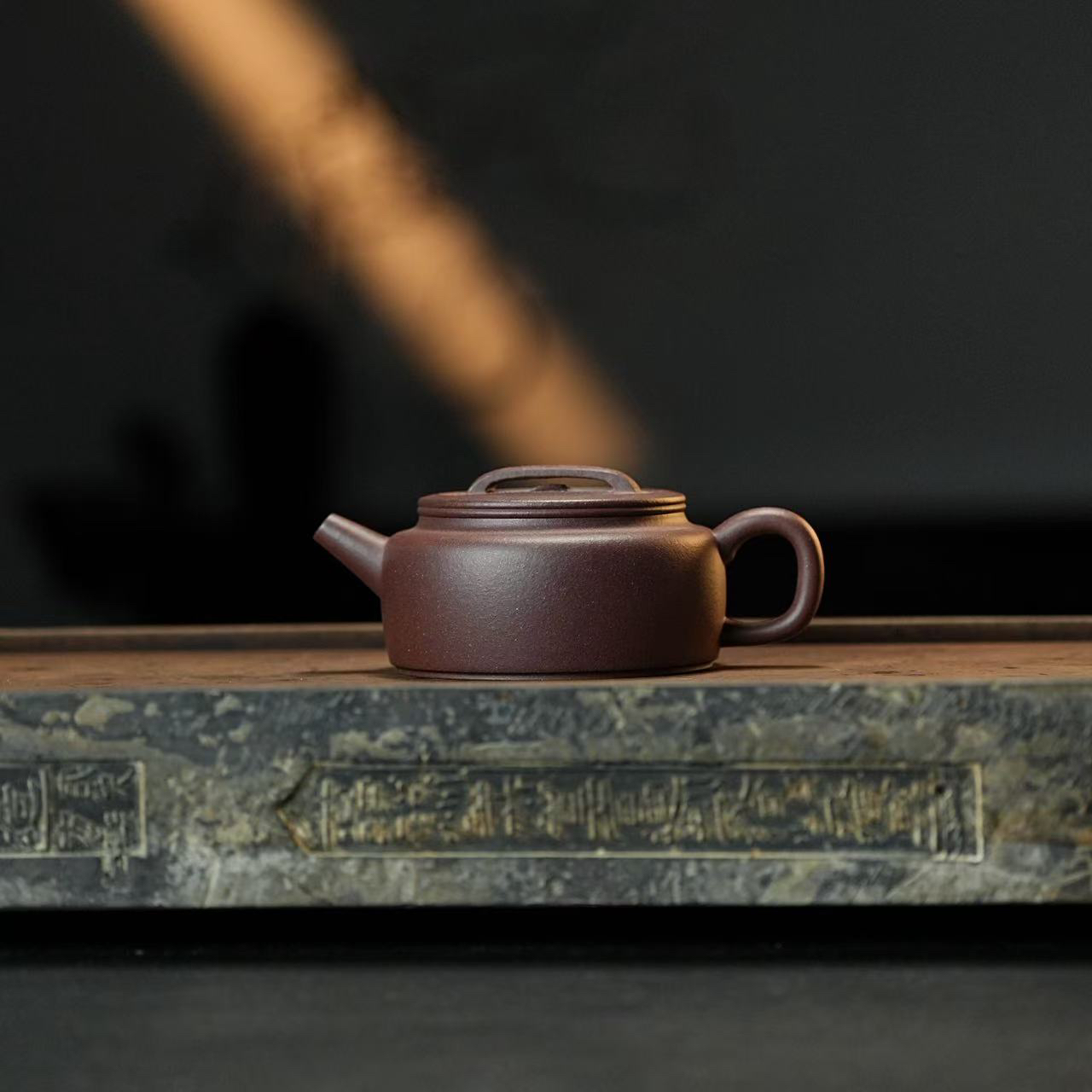 黄龙山原矿零添加副井底槽清复刻吴浩【汉瓦】160cc左右紫砂壶
